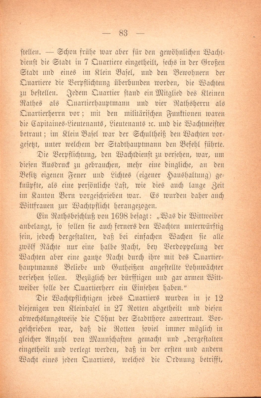 Über das baslerische Militärwesen in den letzten Jahrhunderten – Seite 5