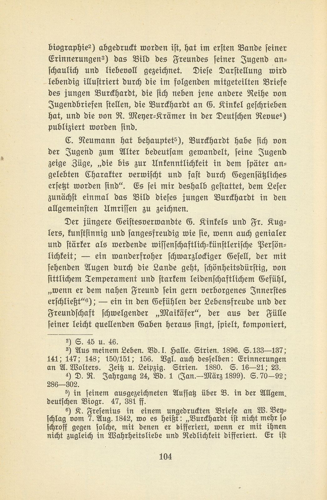 Aus Jakob Burckhardts Jugendzeit – Seite 2