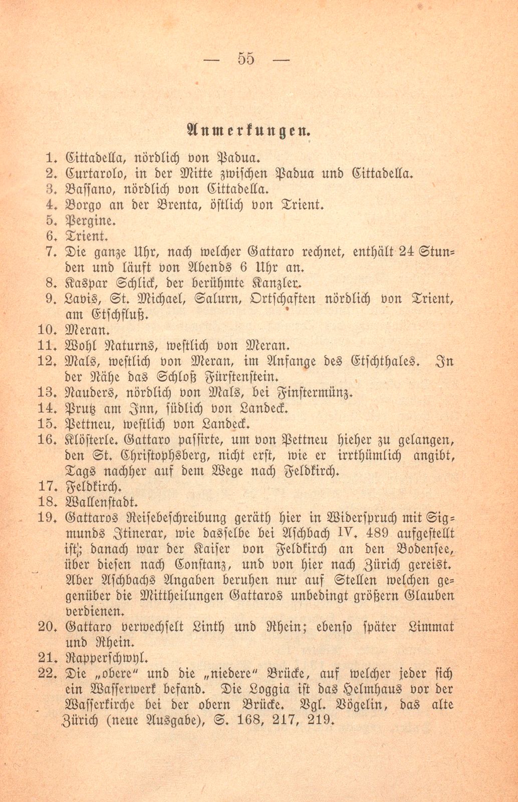 Andrea Gattaro von Padua, Tagebuch der Venetianischen Gesandten beim Concil zu Basel. (1433-1435.) – Seite 55