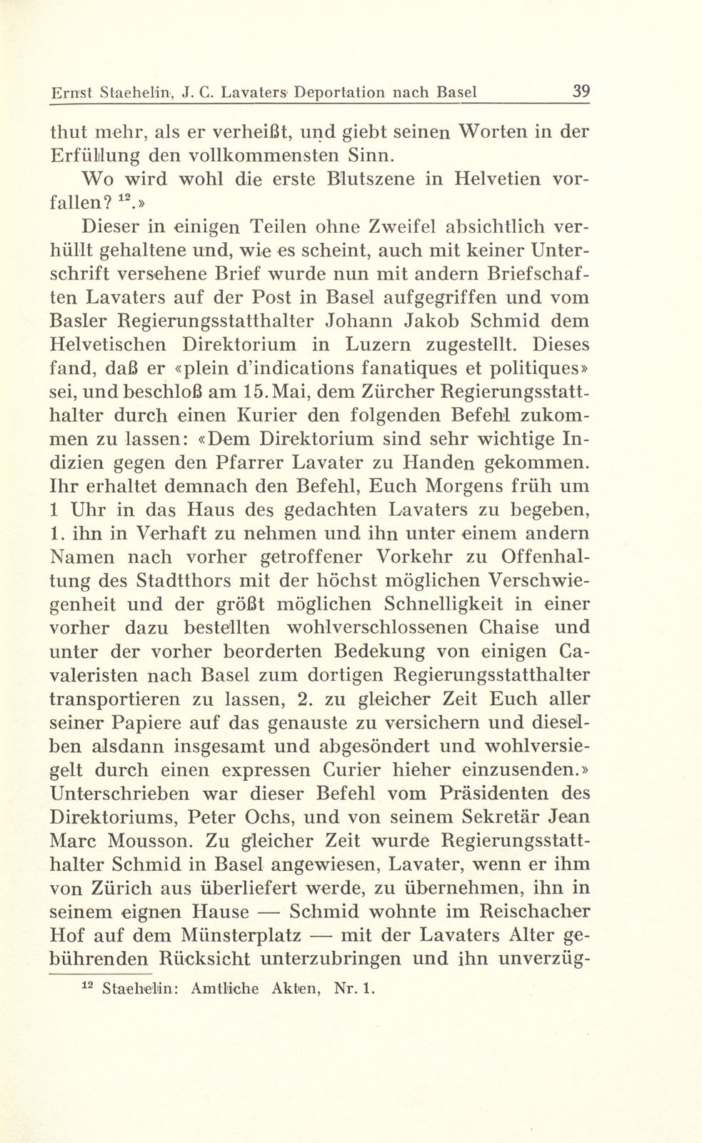 Johann Caspar Lavaters Deportation nach Basel im Jahre 1799 – Seite 9