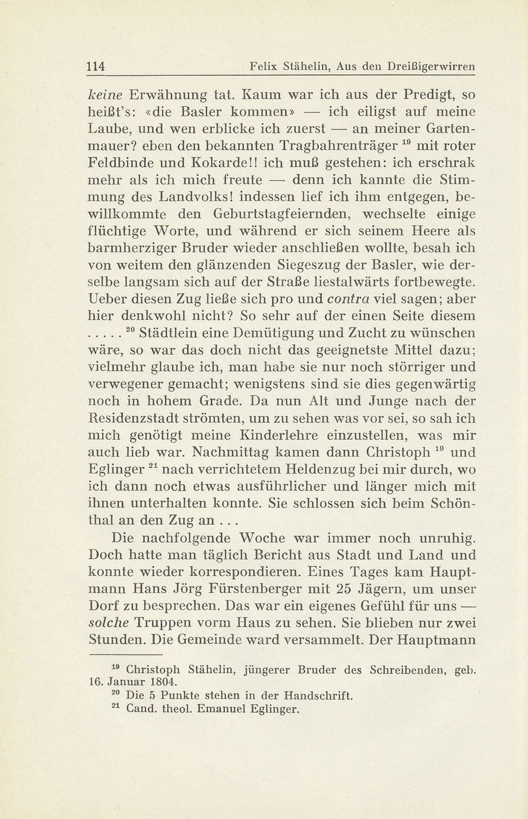 Erlebnisse und Bekenntnisse aus der Zeit der Dreissigerwirren [Gebrüder Stähelin] – Seite 12