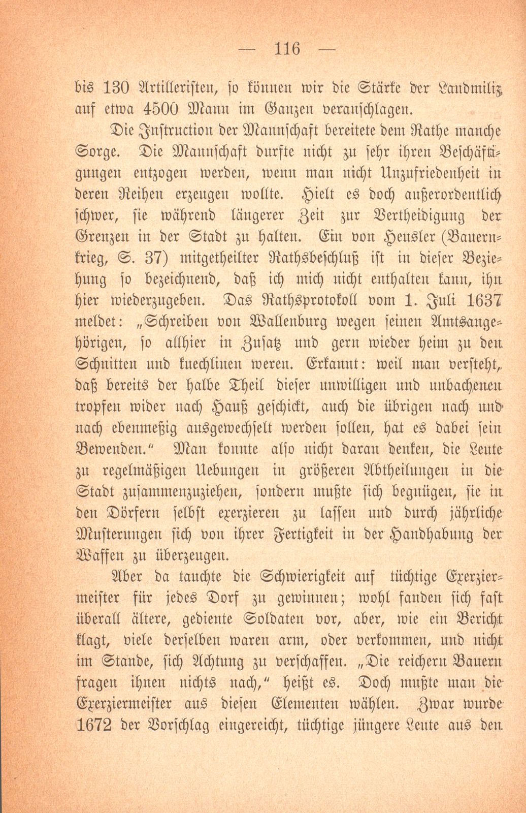 Über das baslerische Militärwesen in den letzten Jahrhunderten – Seite 38