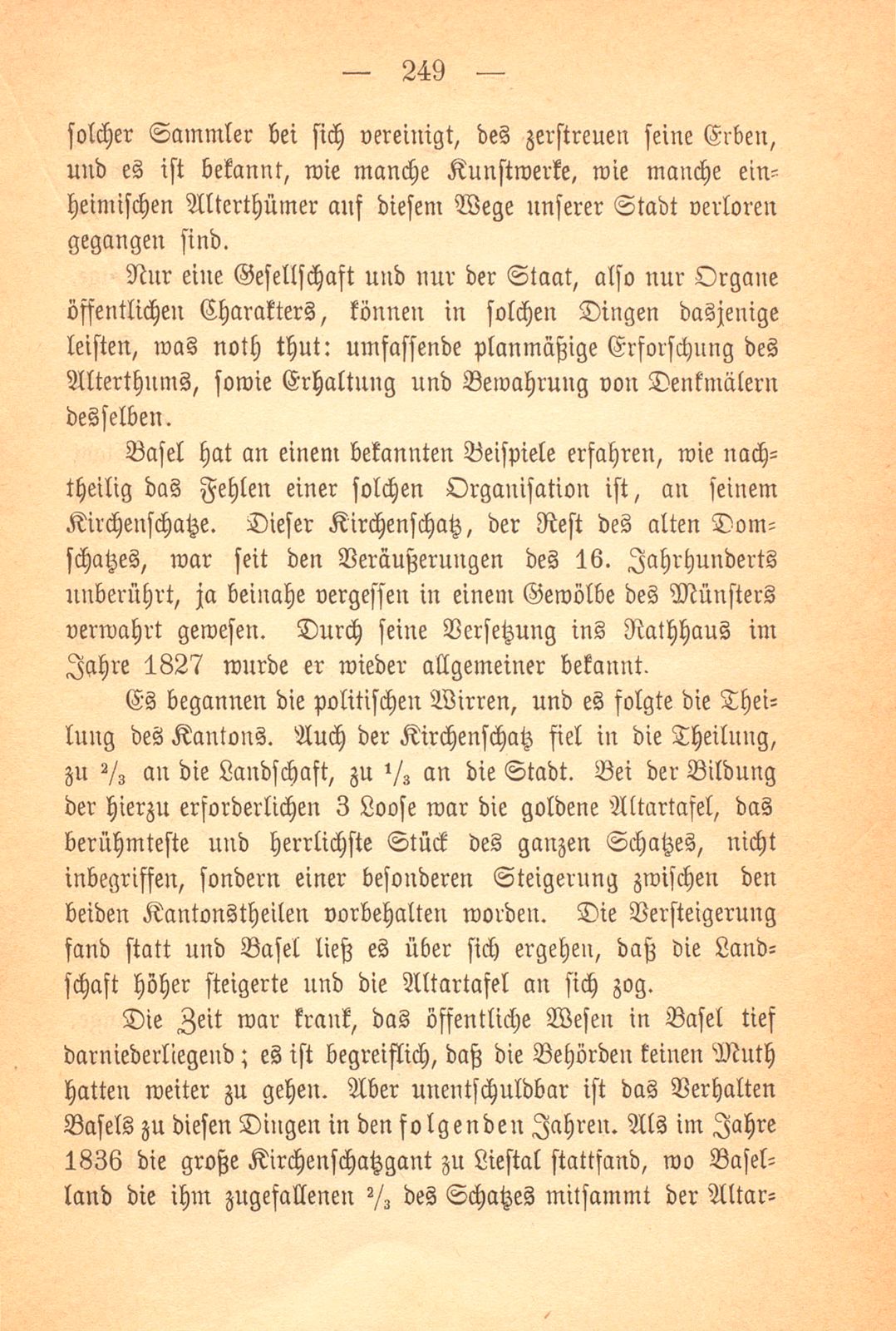 Die Erhaltung vaterländischer Alterthümer in Basel – Seite 25