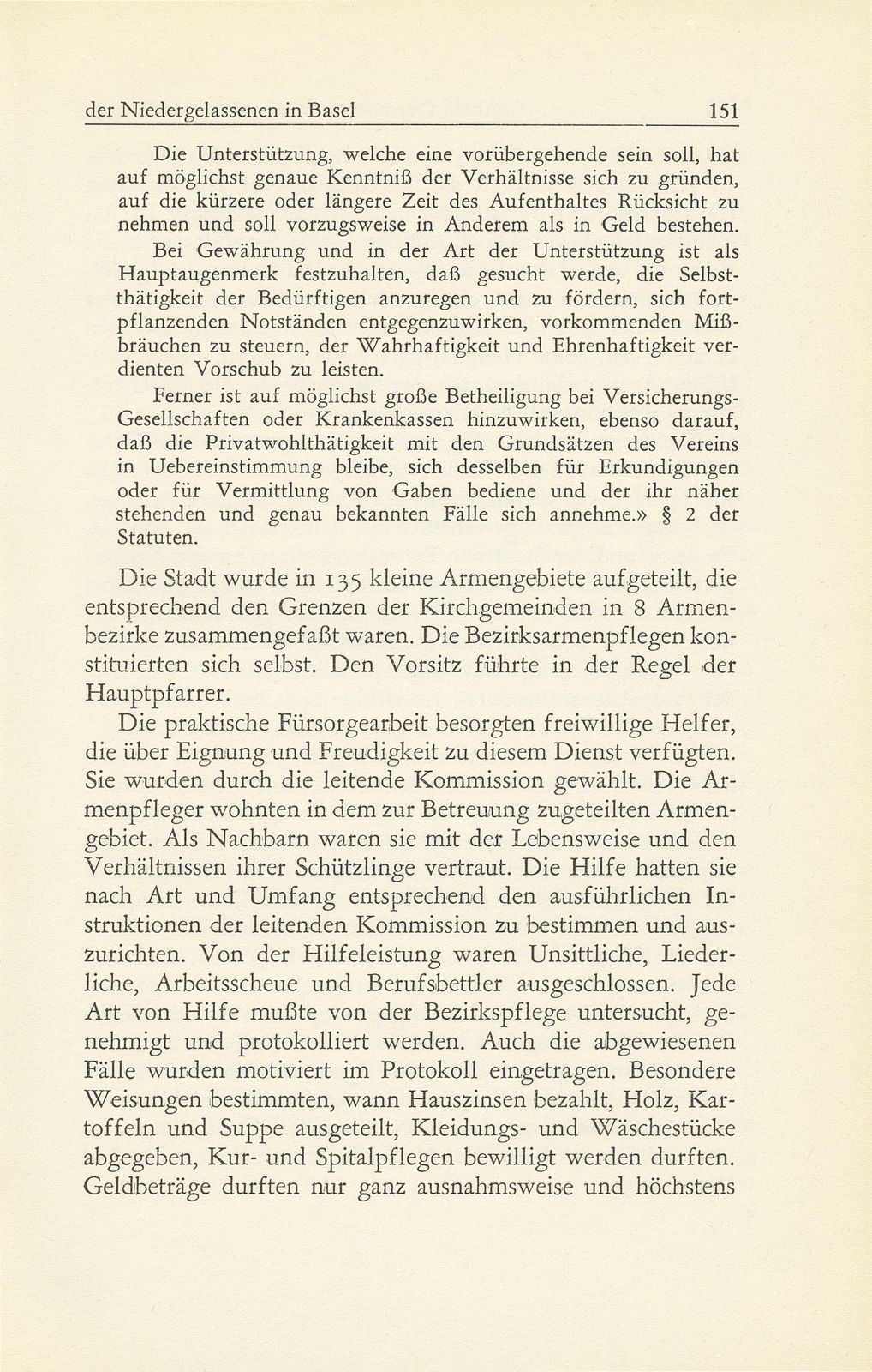 Die öffentliche Armenfürsorge der Niedergelassenen in Basel – Seite 10