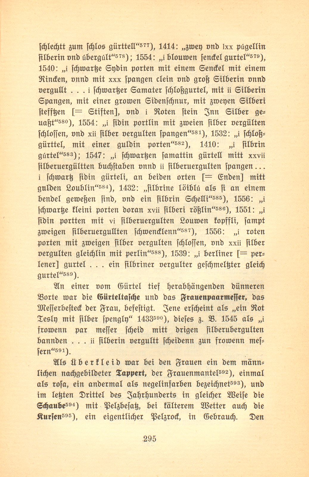 Der Basler Hausrat im Zeitalter der Spätgotik. (An Hand der schriftlichen Überlieferung.) – Seite 55