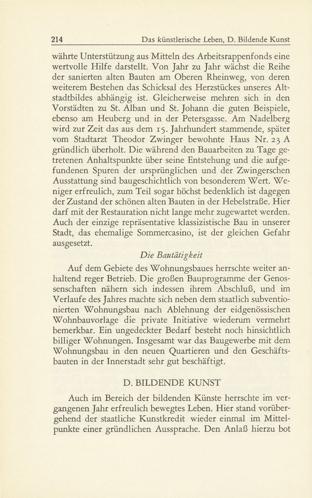 Das künstlerische Leben in Basel vom 1. Oktober 1949 bis 30. September 1950 – Seite 6