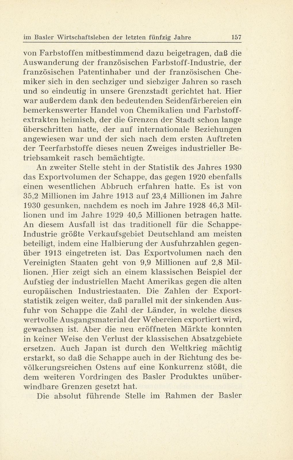 Seidenband, Schappe und Farbstoffe im Basler Wirtschaftsleben der letzten fünfzig Jahre – Seite 16