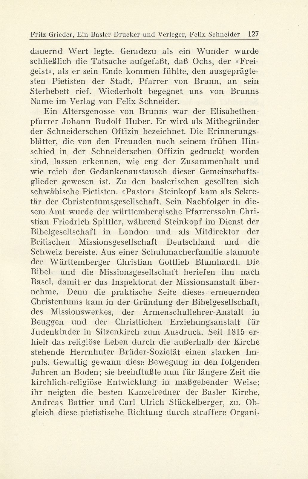 Ein Basler Drucker und Verleger im Dienste des Pietismus: Felix Schneider (1768-1845) – Seite 4