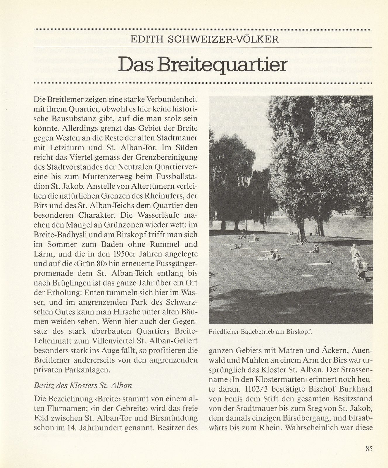 Das Breitequartier – Seite 1