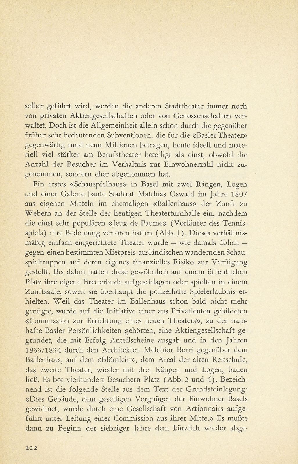 Aus der Baugeschichte des jetzigen Basler Stadttheaters. (Im Hinblick auf den im Entstehen begriffenen Neubau) – Seite 11