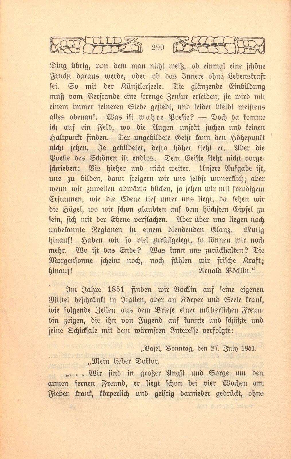 Aus Böcklins Lehrjahren. Nach Mitteilungen eines Freundes – Seite 9