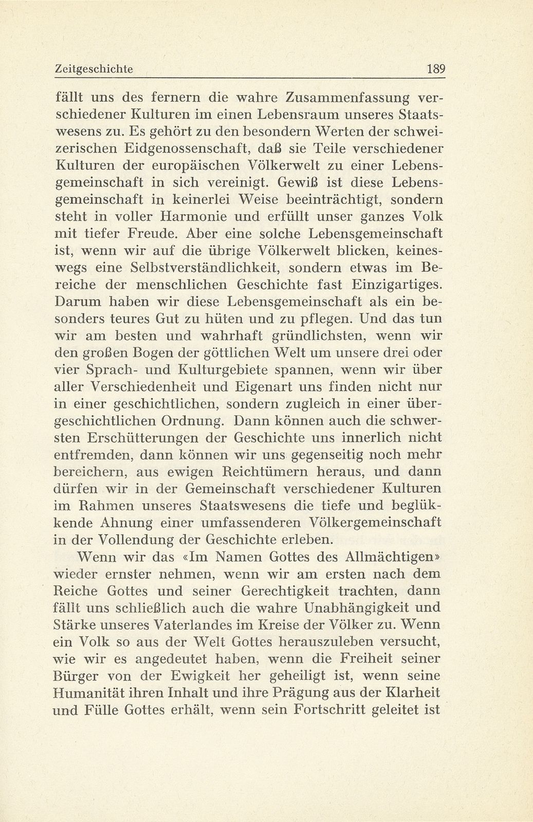 Zur Zeitgeschichte. 2. Aus der Festrede zum 1. August 1940 von Prof. Dr. Ernst Staehelin – Seite 6