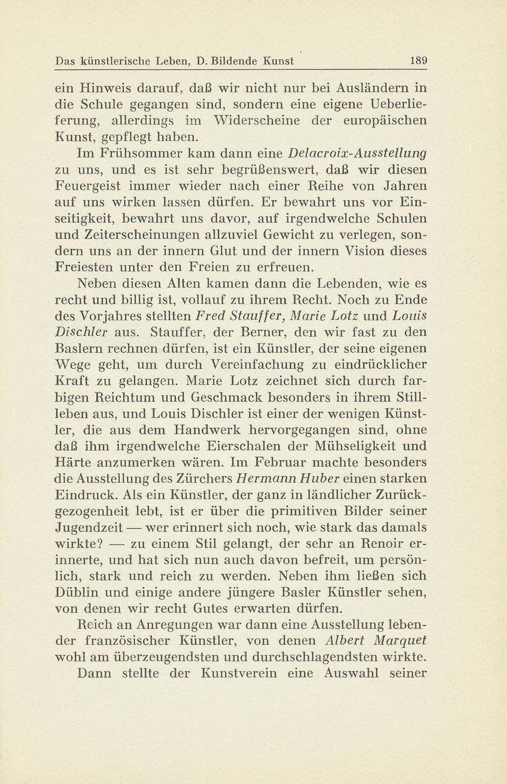 Das künstlerische Leben in Basel vom 1. Oktober 1938 bis 30. September 1939 – Seite 2