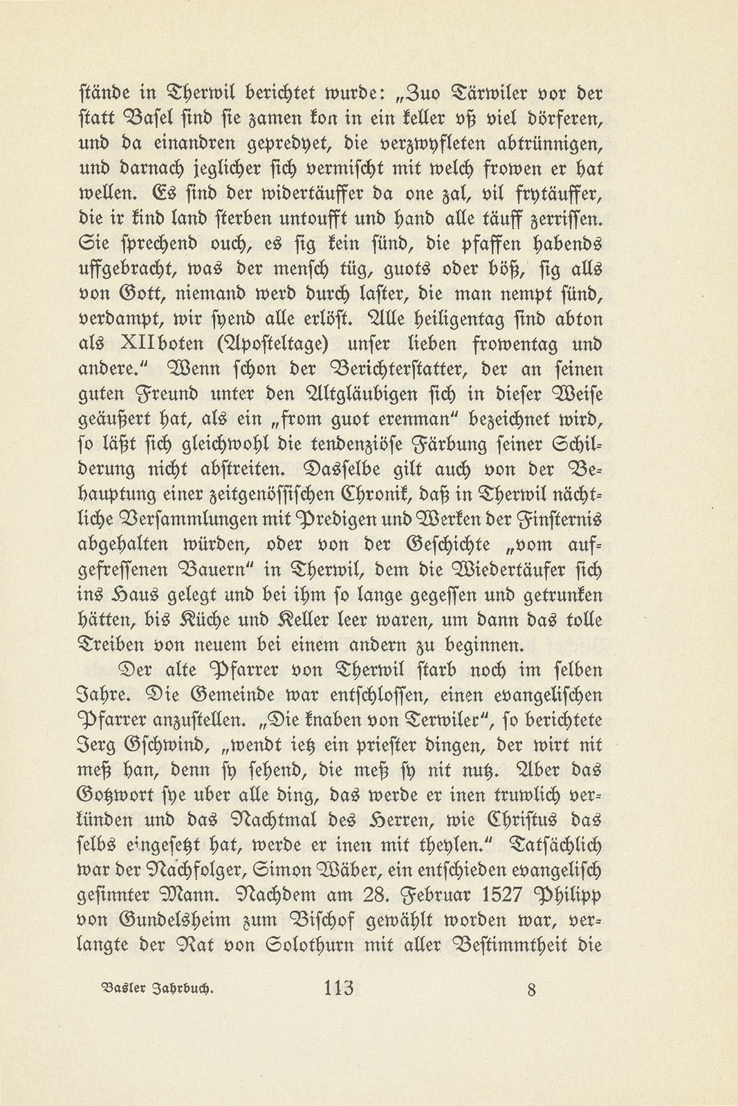 Therwil und Ettingen in der Zeit der Reformation und Gegenreformation – Seite 7