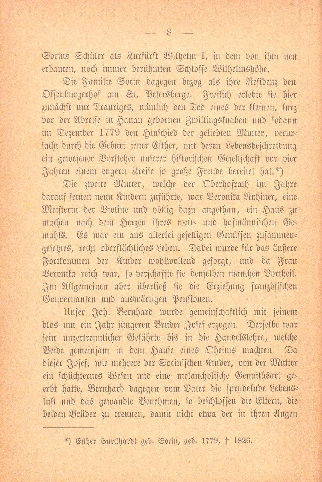 Bernhard Socin, ein Basler Ratsherr aus der ersten Hälfte des neunzehnten Jahrhunderts – Seite 8