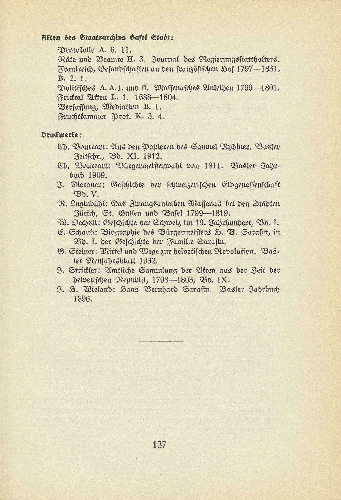 Hans Bernhard Sarasin als Gesandter Basels an der Konsulta in Paris – Seite 31