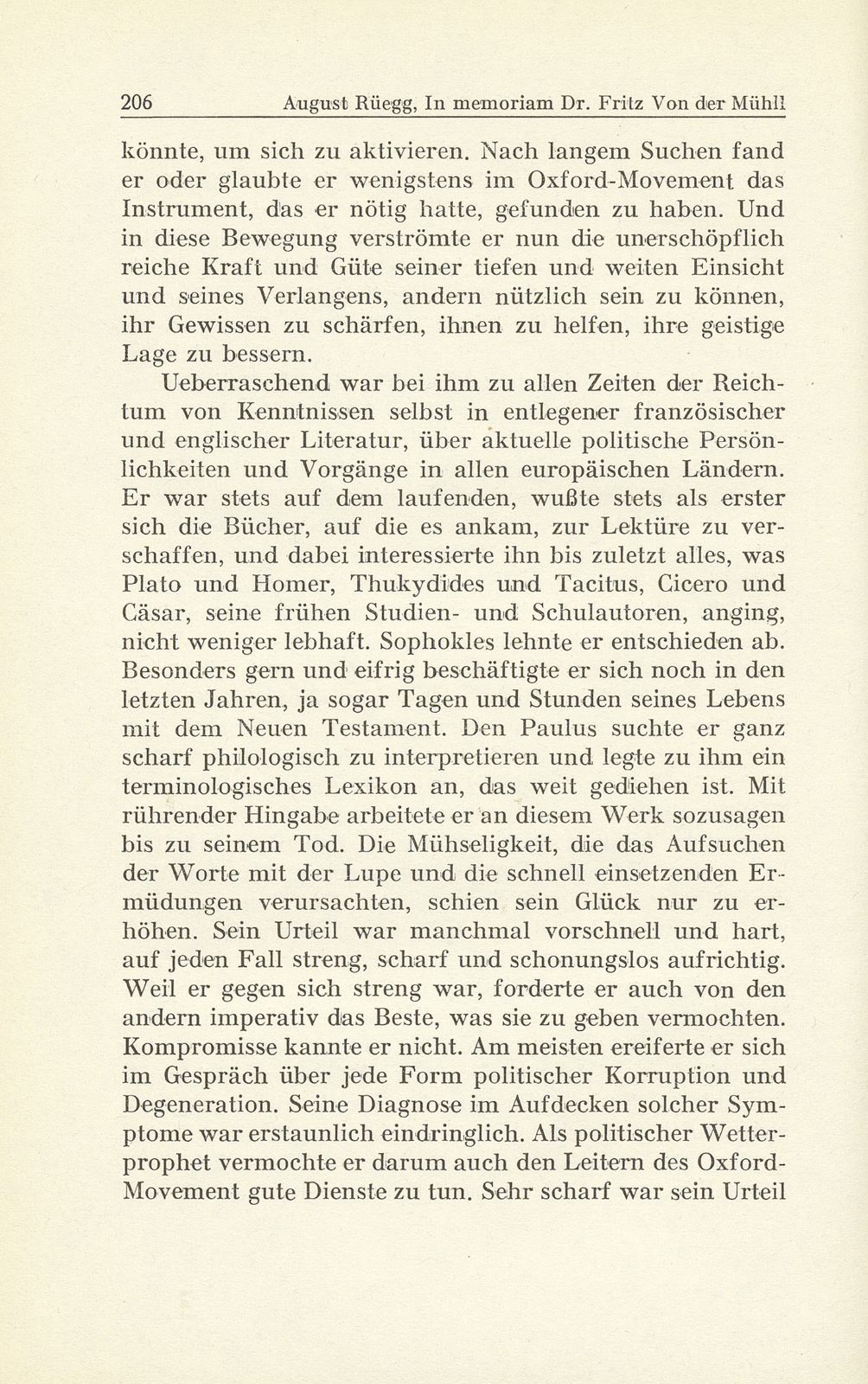 In memoriam Dr. Fritz Von der Mühll † 15. Mai 1942 – Seite 6