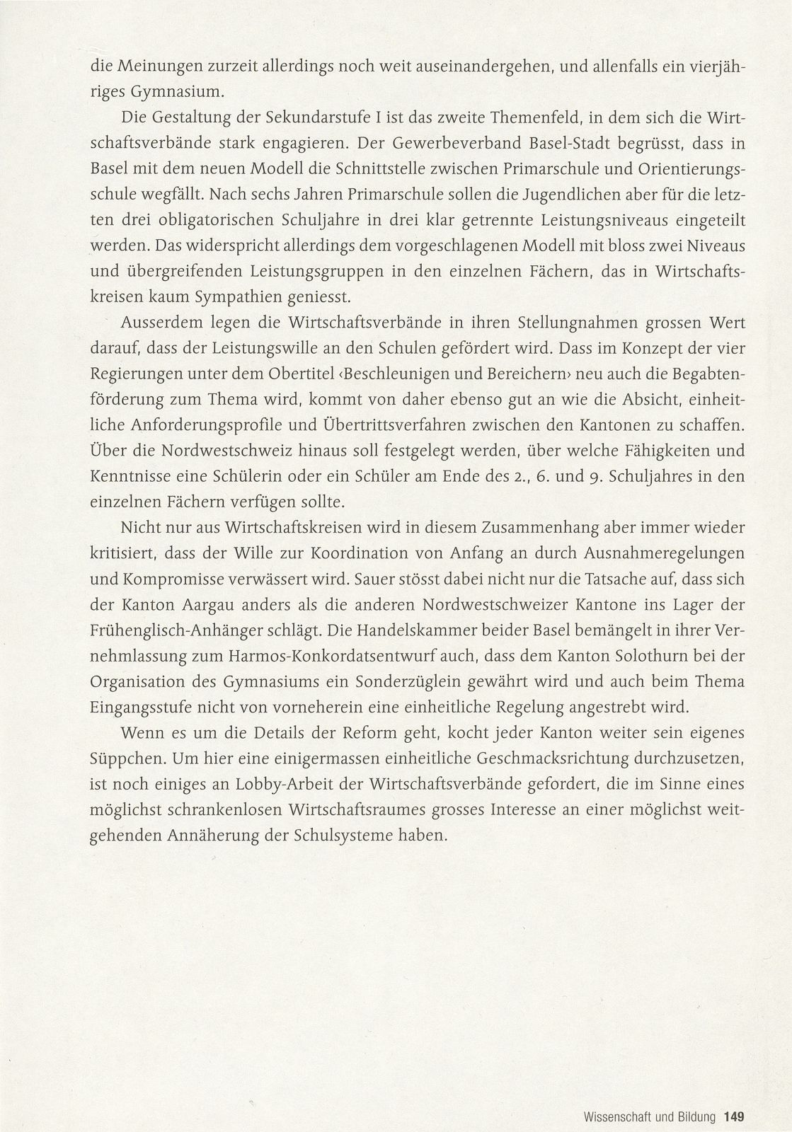 Die Wirtschaft drängt auf einen gemeinsamen Bildungsraum Nordwestschweiz – Seite 2