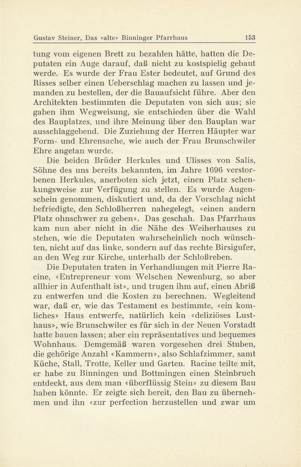 Das ‹alte› Binninger Pfarrhaus 1708-1938 – Seite 14