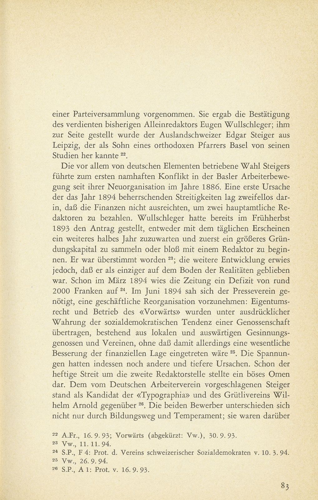 Die sozialdemokratische Presse in Basel bis zum Ersten Weltkrieg – Seite 15