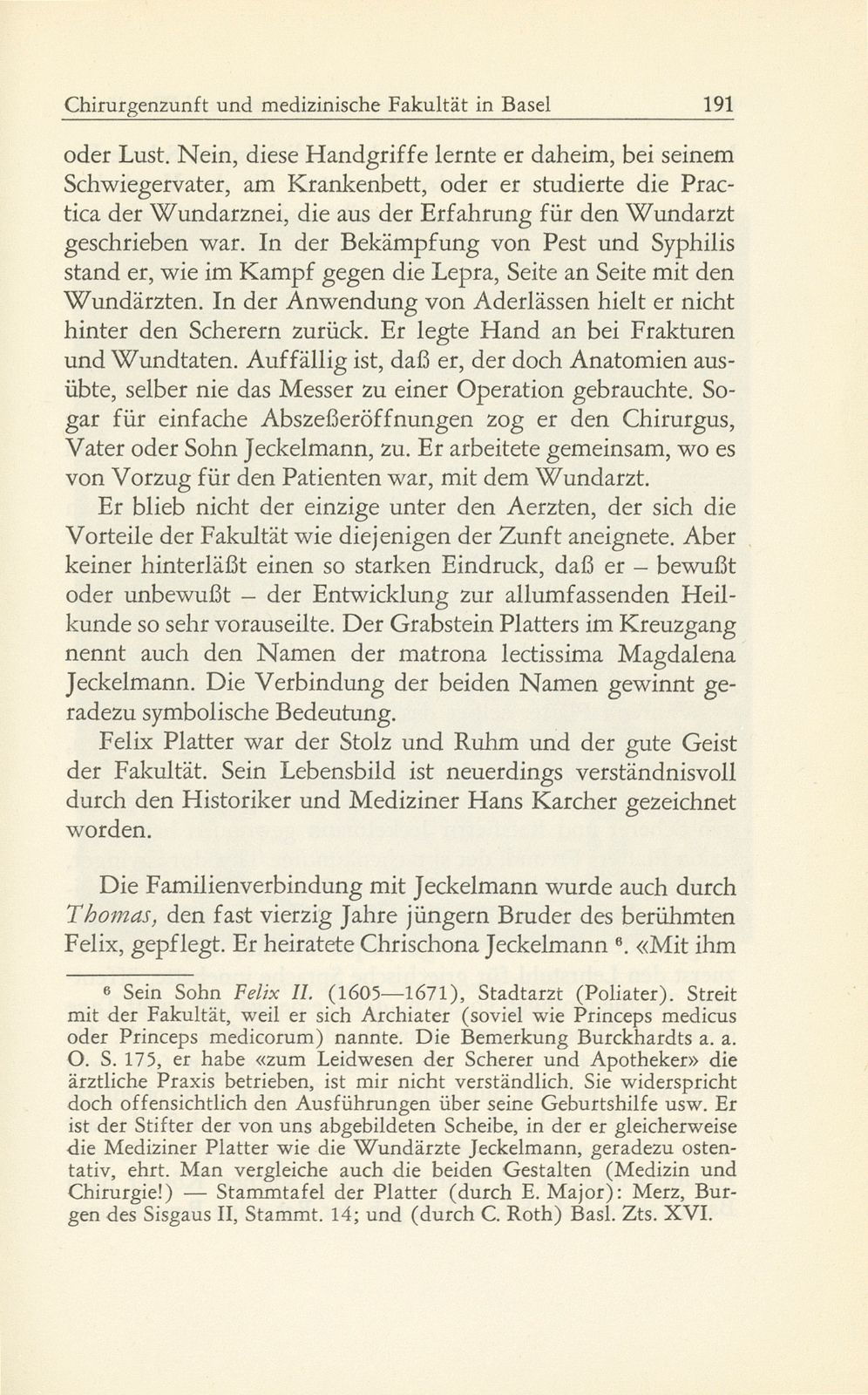 Ärzte und Wundärzte, Chirurgenzunft und medizinische Fakultät in Basel – Seite 13