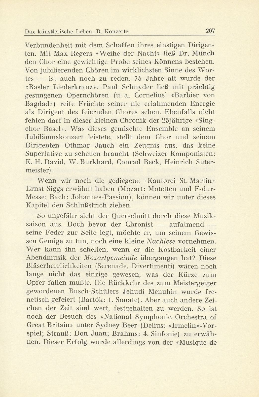 Das künstlerische Leben in Basel vom 1. Oktober 1945 bis 30. September 1946 – Seite 9