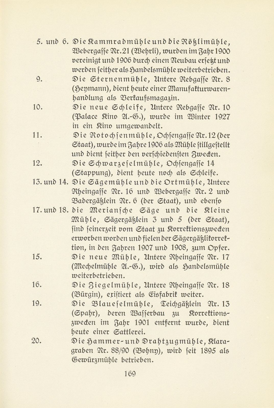 Memoiren des letzten Wassermeisters der Kleinbasler Teichkorporation – Seite 61