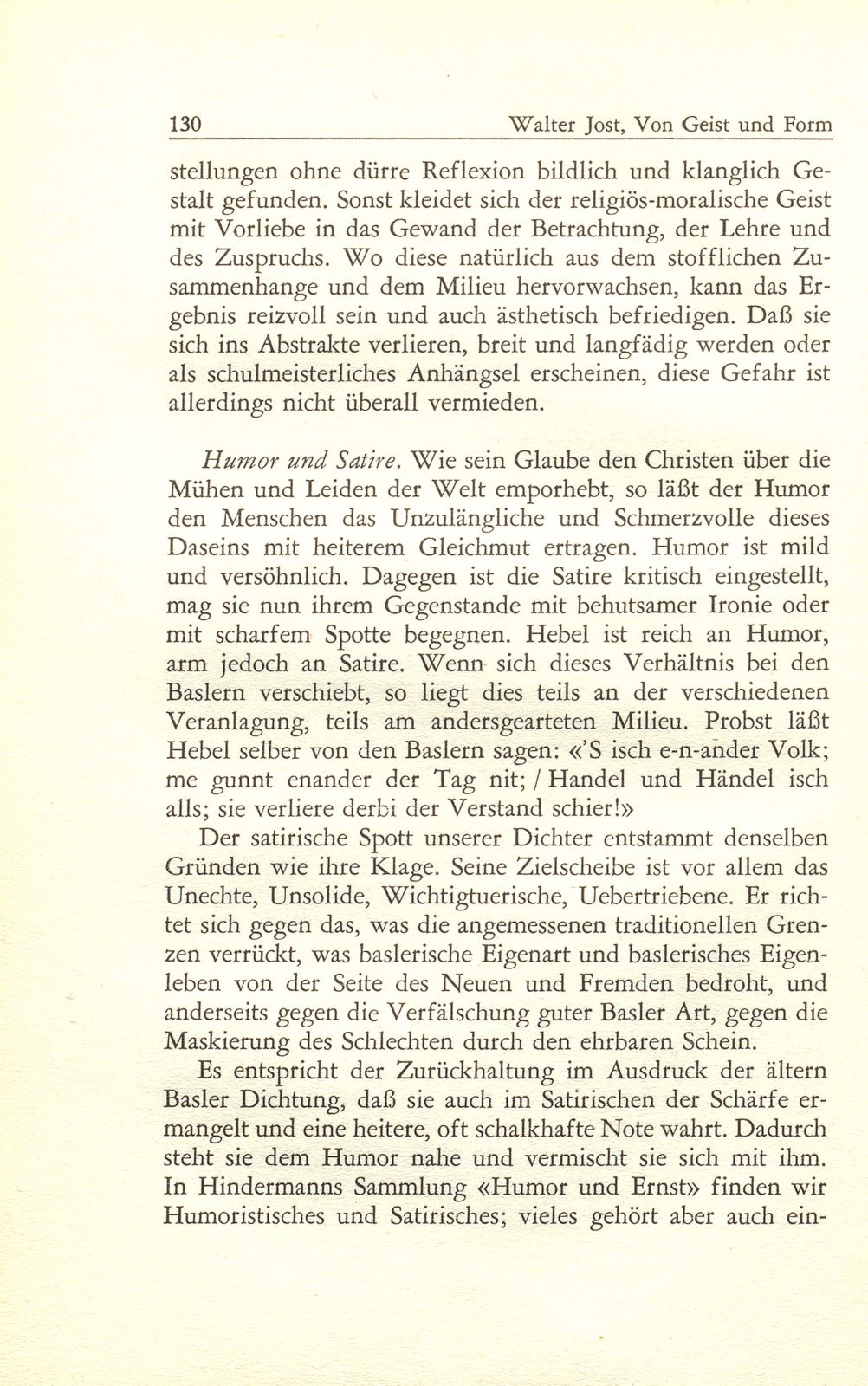 Von Geist und Form der Basler Mundartdichtung – Seite 9