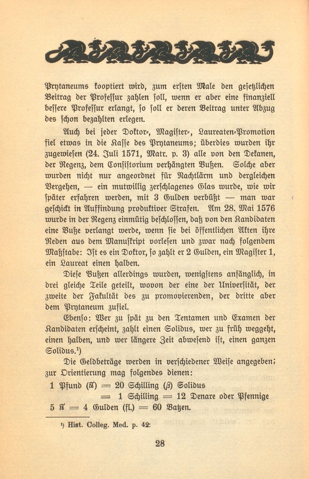 Das Prytaneum der Universität Basel. 1570-1744 – Seite 6