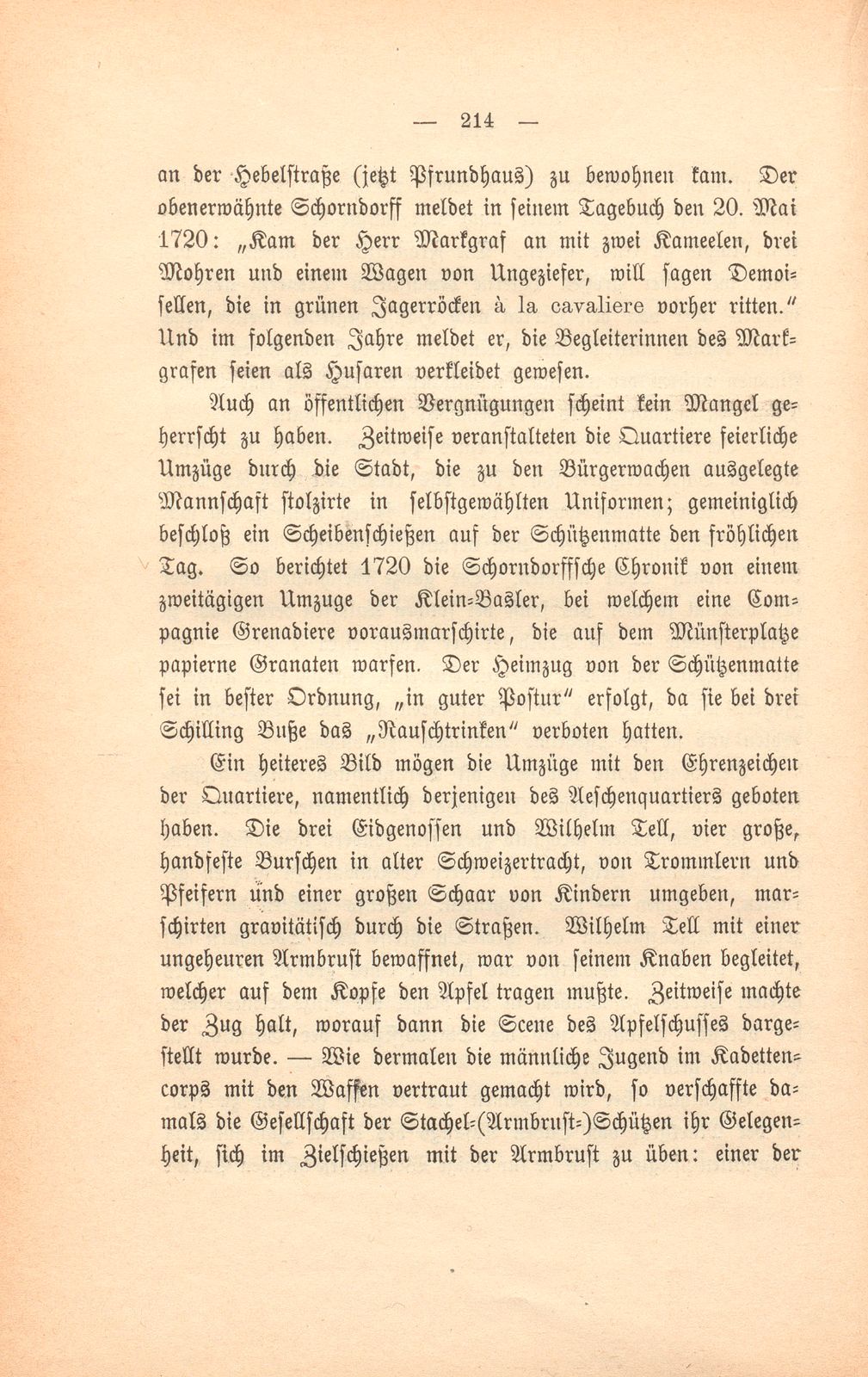 Einiges aus dem Leben zu Basel während des achtzehnten Jahrhunderts – Seite 45