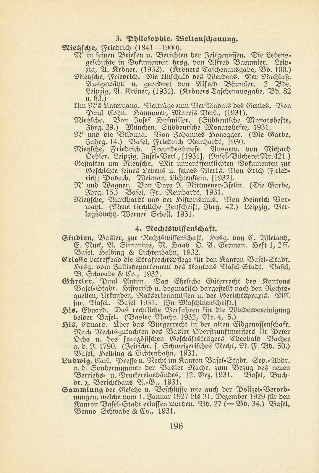 Basler Bibliographie 1932 – Seite 5