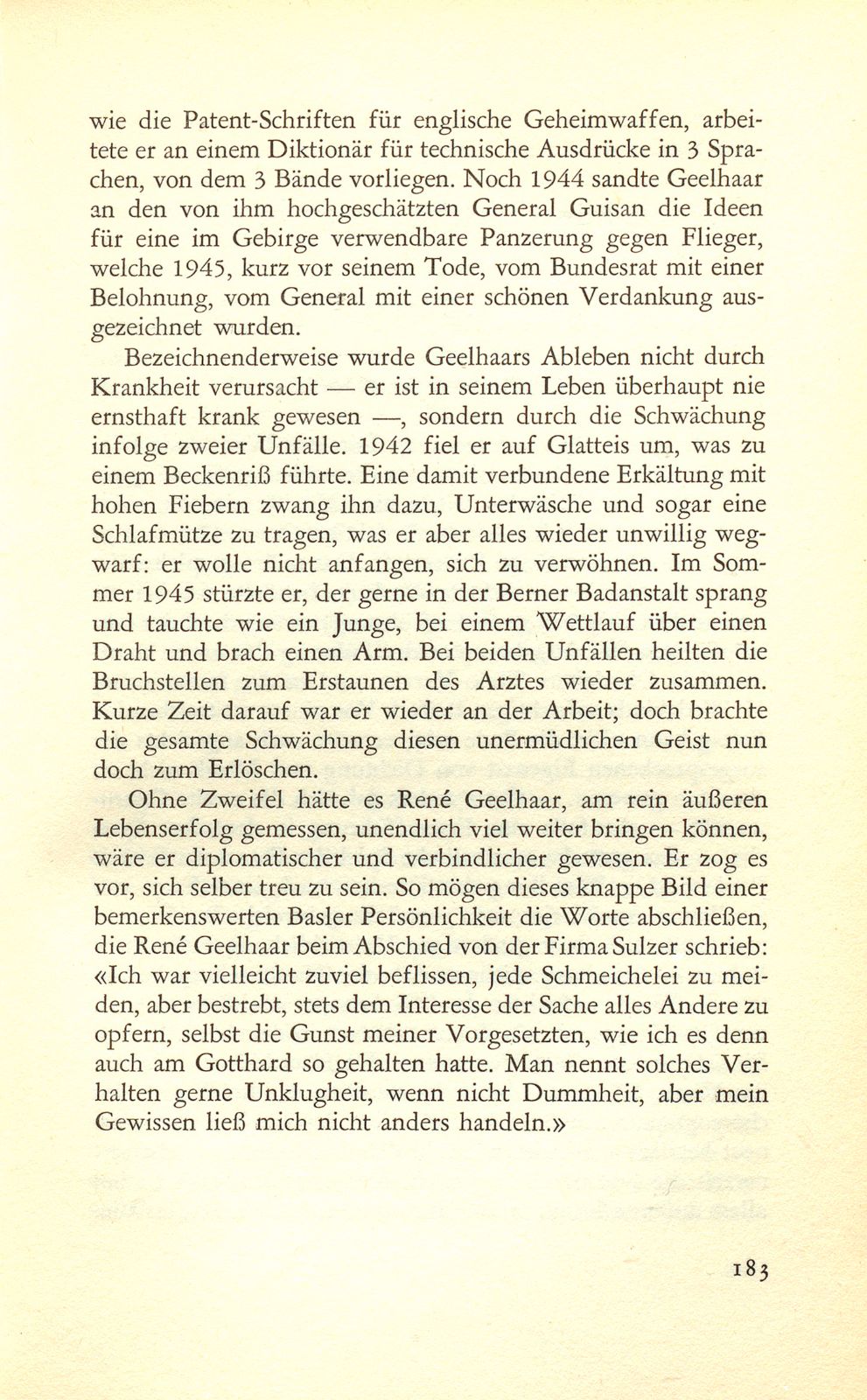 Aus den Lebenserinnerungen des Basler Ingenieurs René Geelhaar – Seite 32