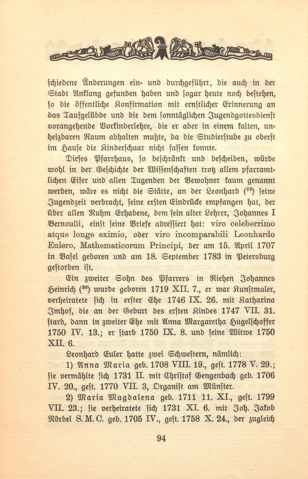 Zur Genealogie der Familie Euler in Basel – Seite 30