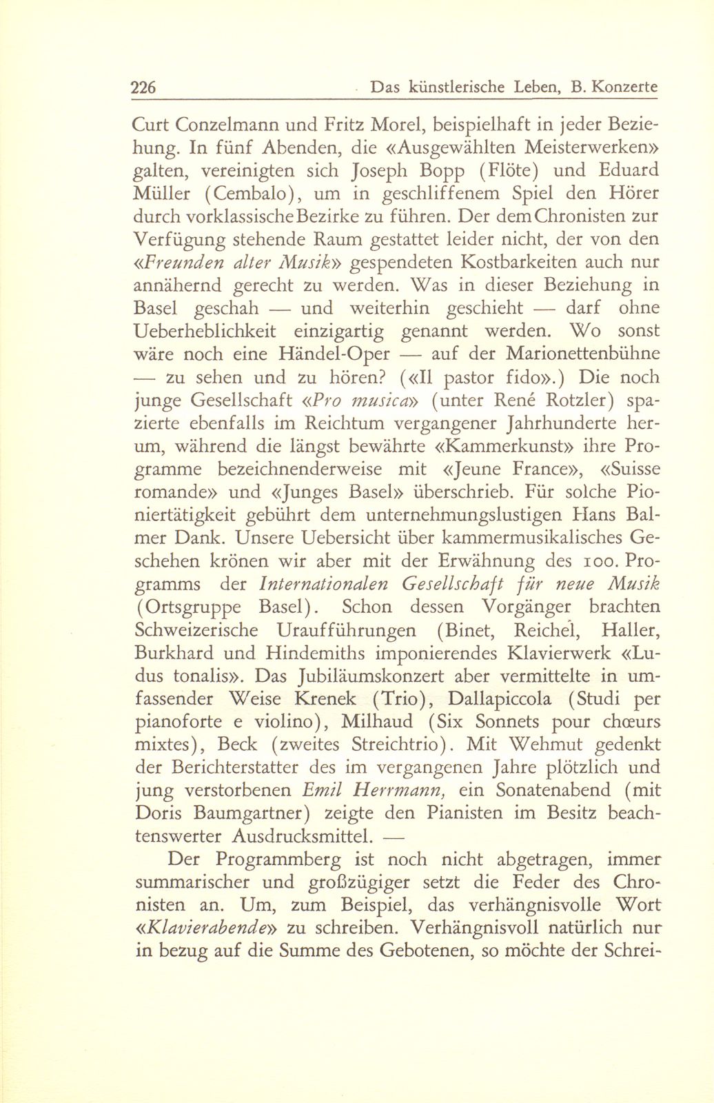 Das künstlerische Leben in Basel vom 1. Oktober 1946 bis 30. September 1947 – Seite 5