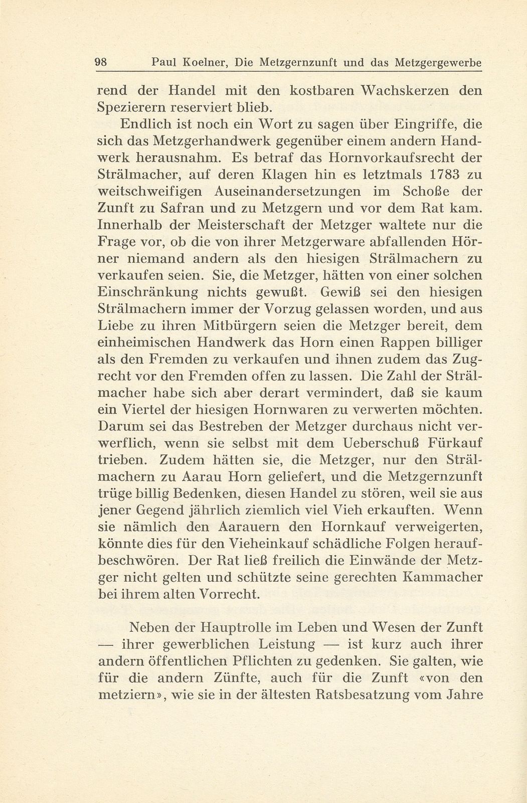 Die Metzgernzunft und das Metzgergewerbe im alten Basel – Seite 26