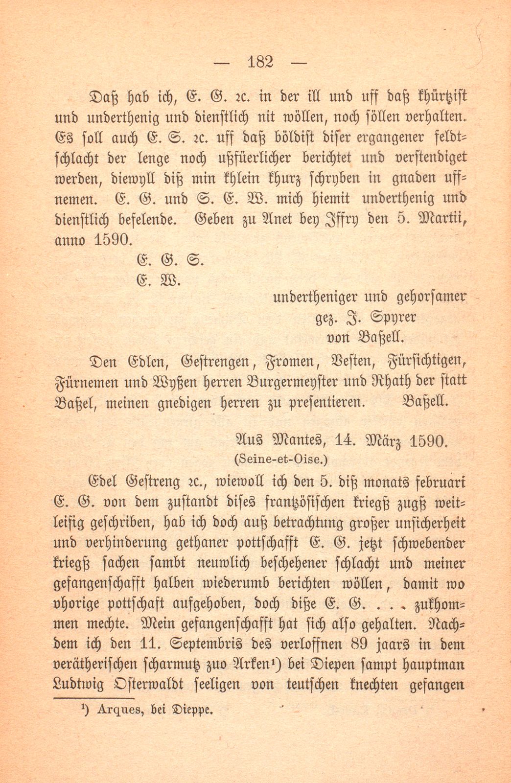 Schicksal einiger Basler Fähnlein in französischem Sold. (1589-1593.) – Seite 33