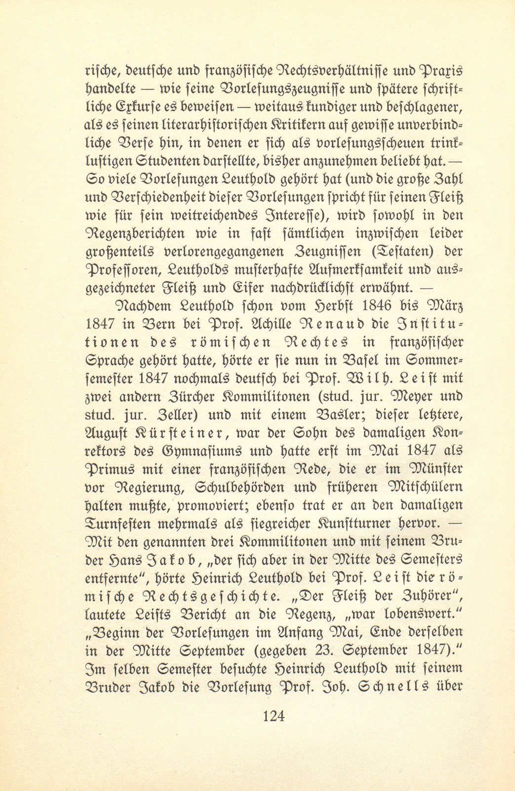 Der Dichter Heinrich Leuthold als Student an der Universität Basel – Seite 12