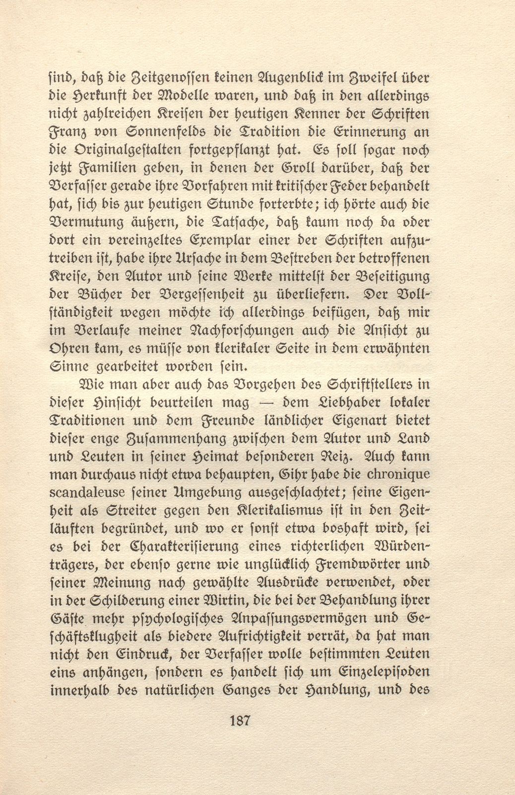 Franz von Sonnenfeld, ein Schriftsteller aus dem Vorblauengebiet [Johannes Gihr] – Seite 12