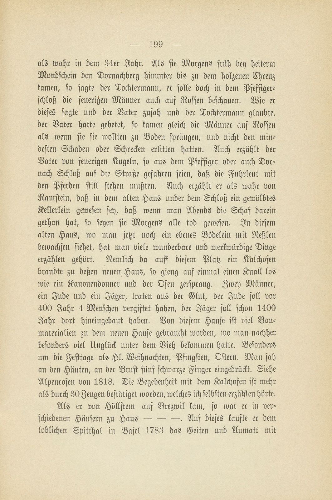 Auszüge aus dem Stammbuch der Familie Althaus auf Tschäggligen bei Bretzwil – Seite 6