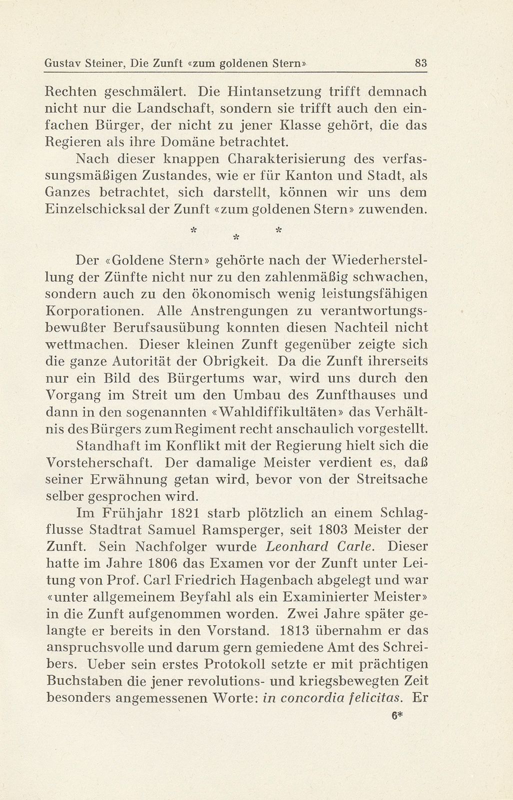 Die Zunft ‹zum goldenen Stern› im 19. Jahrhundert – Seite 15