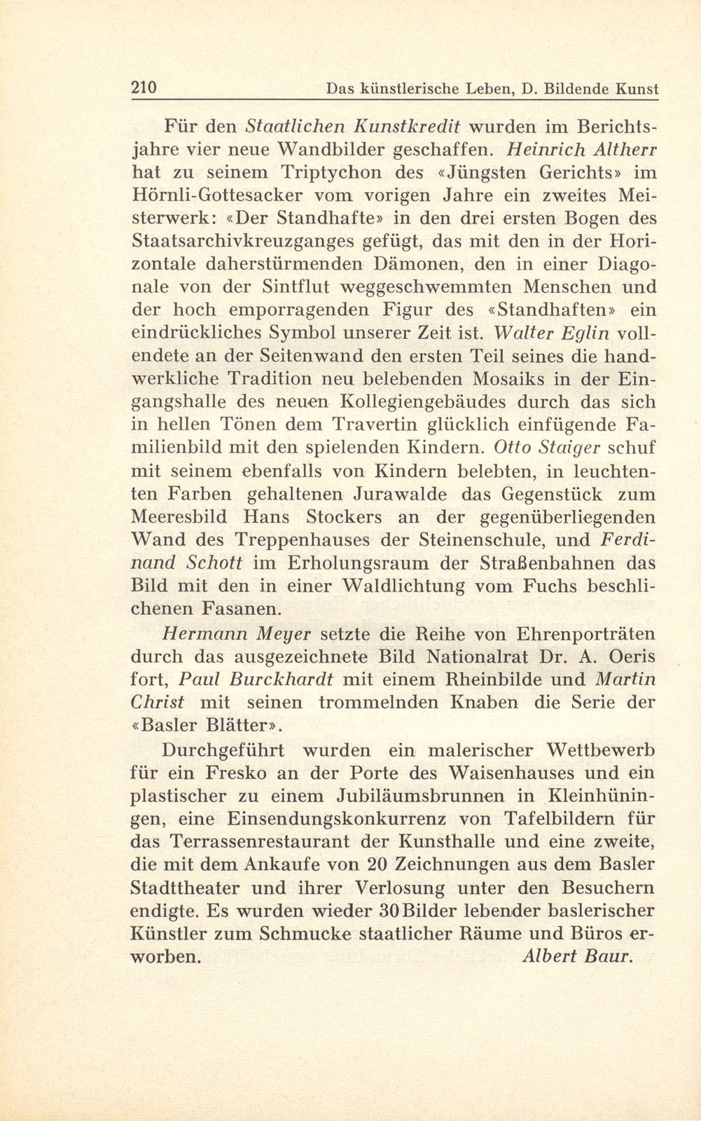 Das künstlerische Leben in Basel vom 1. Oktober 1941 bis 30. September 1942 – Seite 7