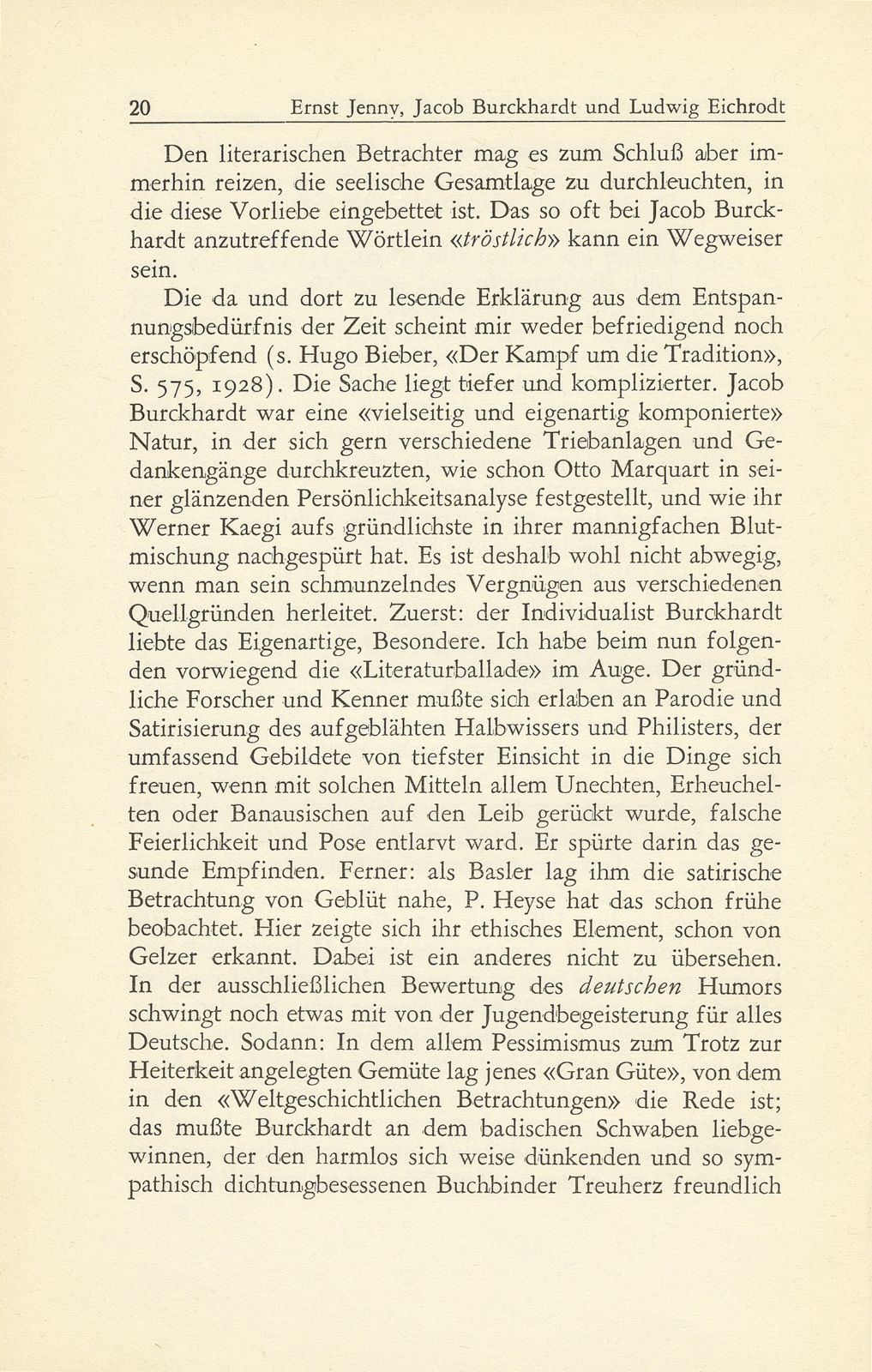 Jacob Burckhardt und Ludwig Eichrodt, der Erfinder des Biedermeier – Seite 14