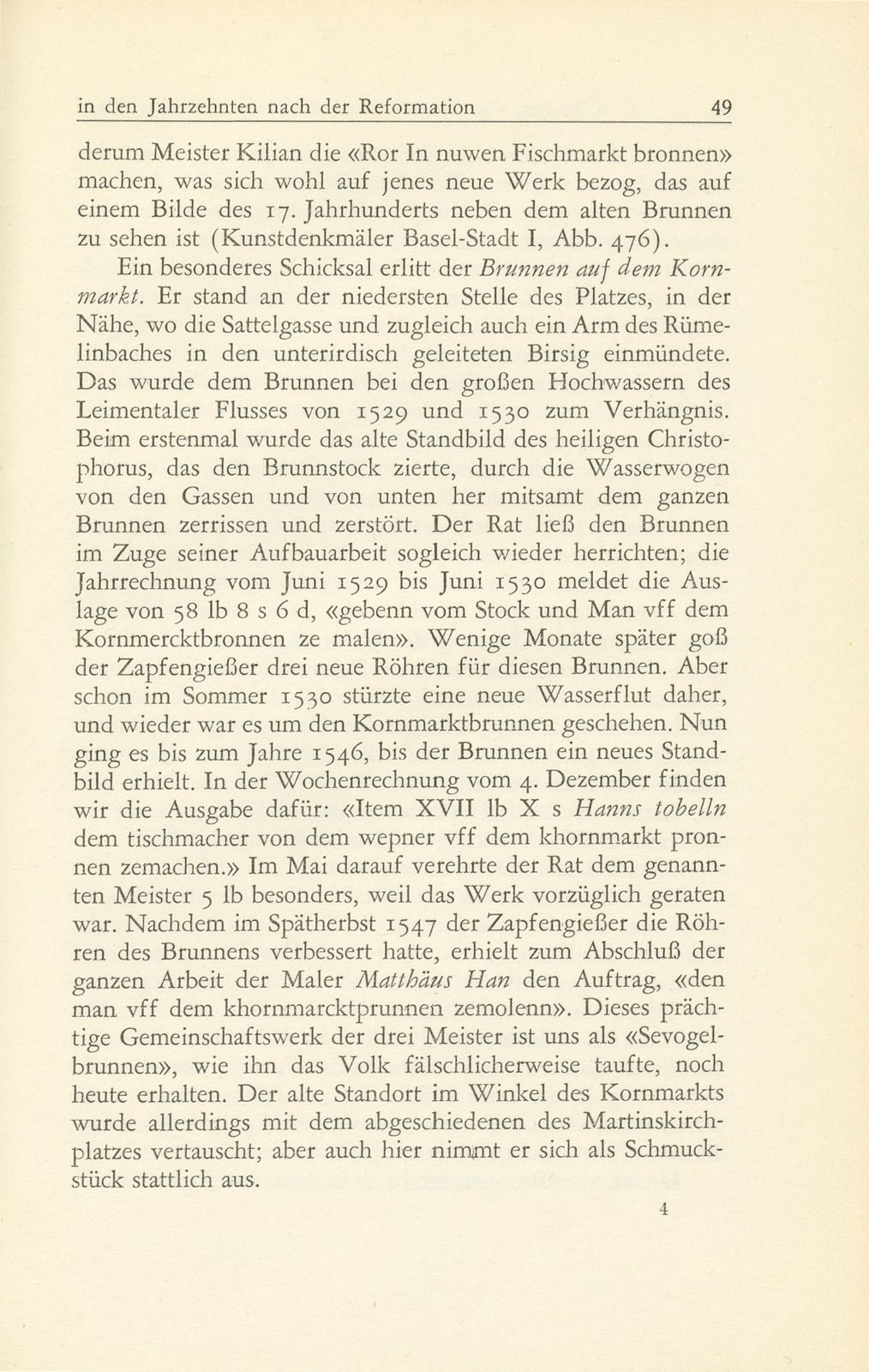 Von Basels öffentlicher Bau- und Kunstpflege in den Jahrzehnten nach der Reformation 1529-1560 – Seite 29