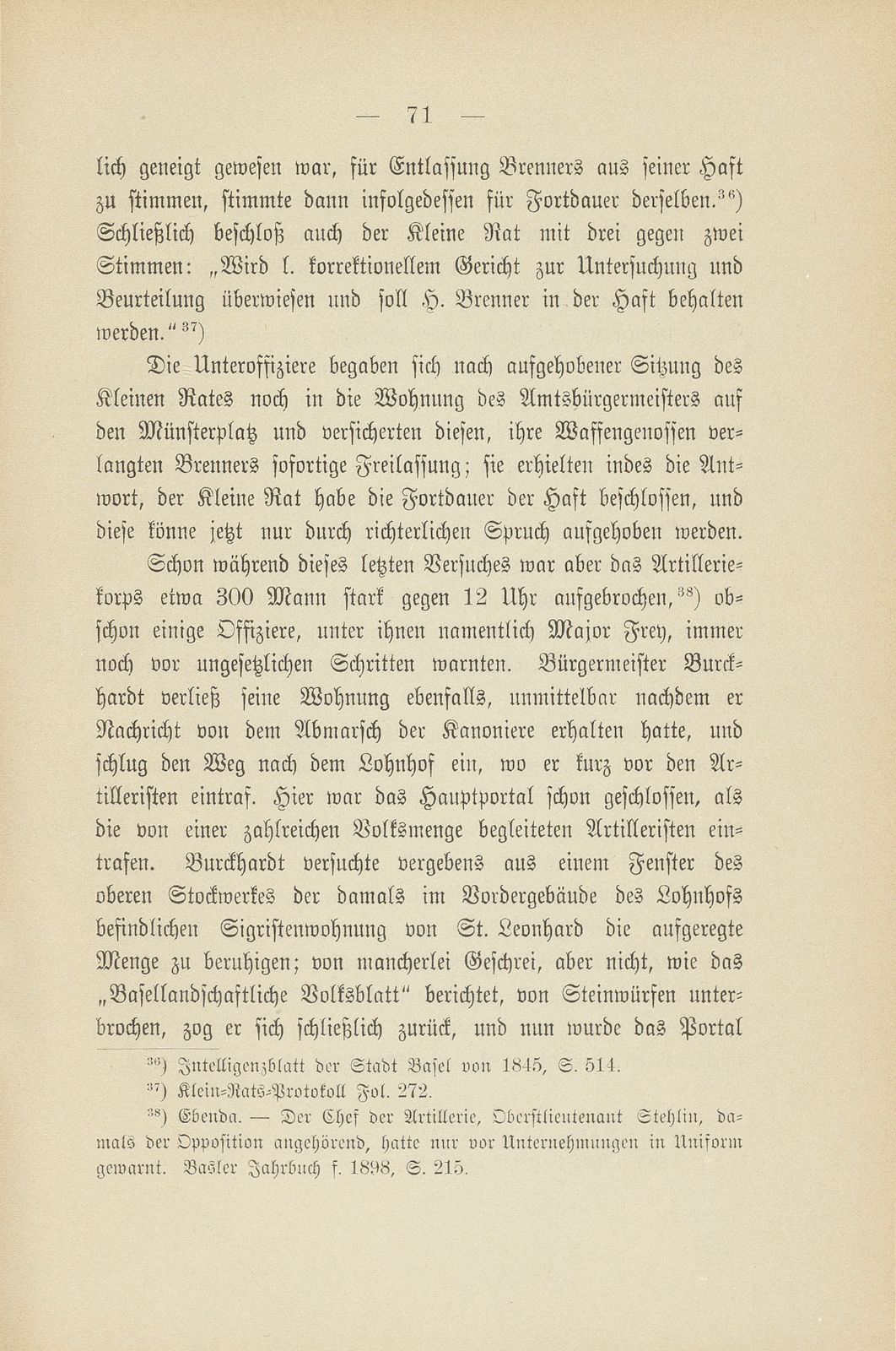 Basel zur Zeit der Freischarenzüge und des Sonderbunds – Seite 27