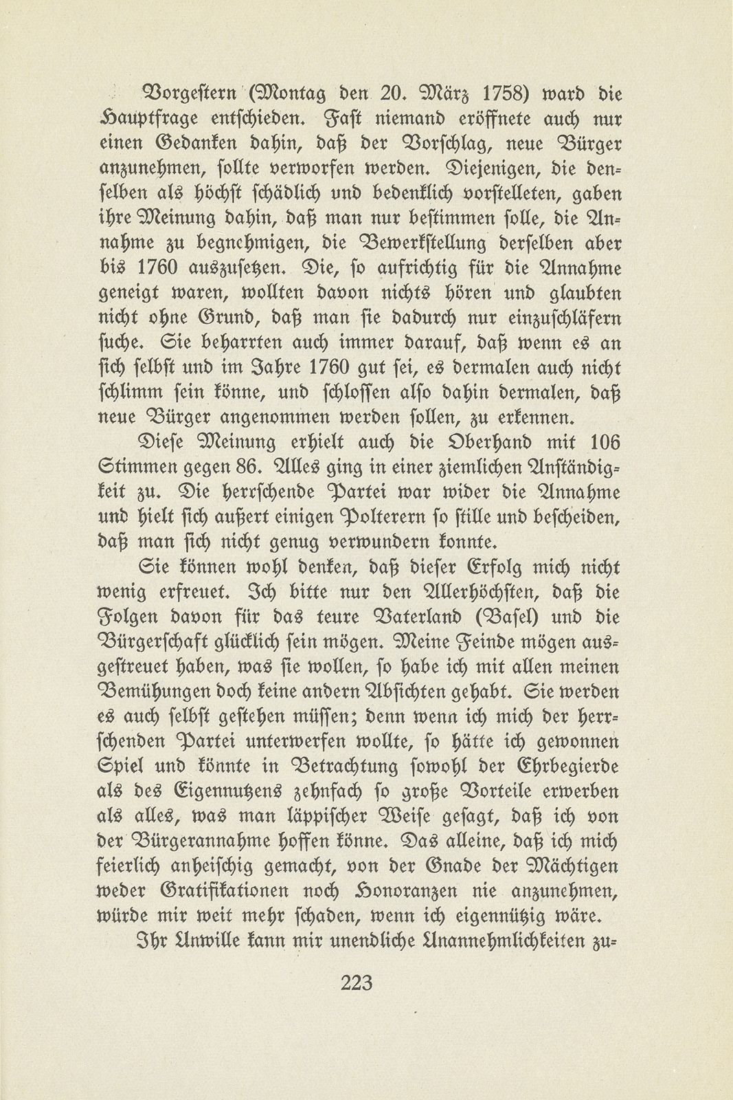 Der Kampf um die Wiederaufnahme neuer Bürger in Basel, 1757-1762 – Seite 12