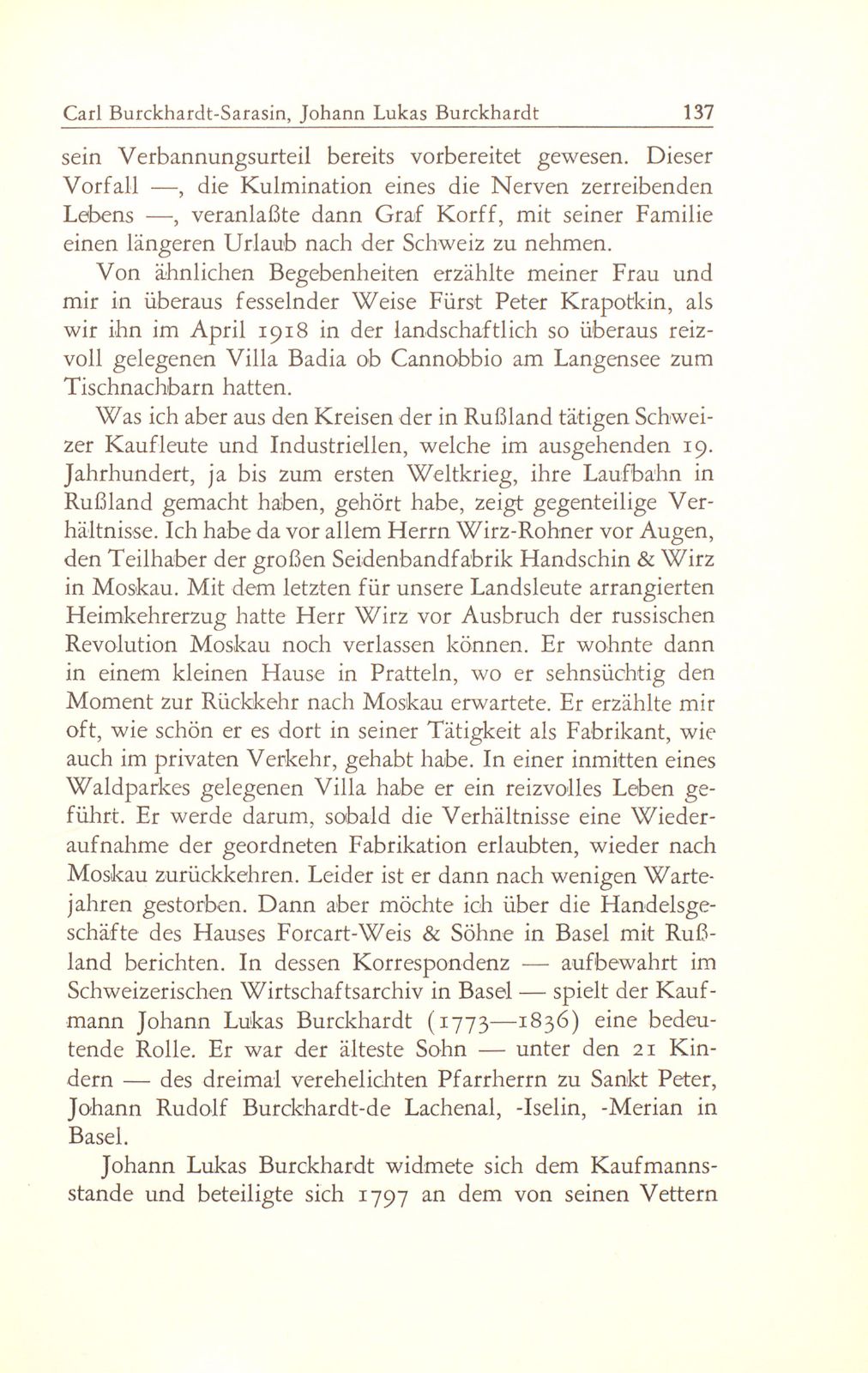 Johann Lukas Burckhardt, Grosskaufmann in Moskau (1773-1836) – Seite 2