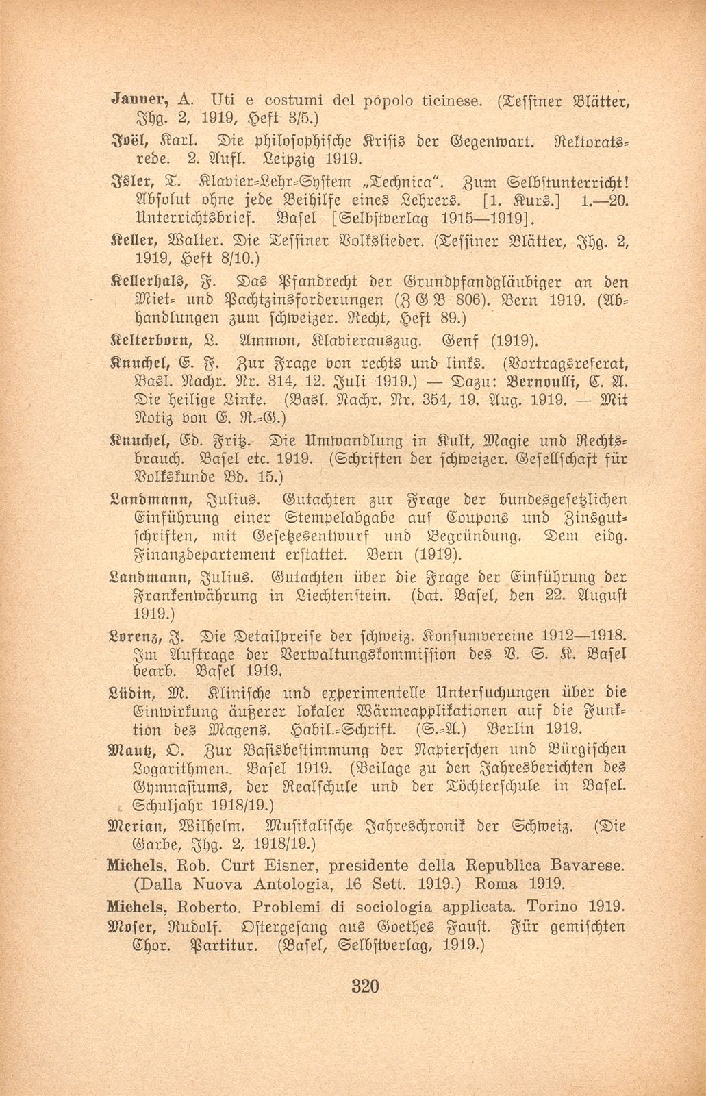 Basler Bibliographie 1919 – Seite 13