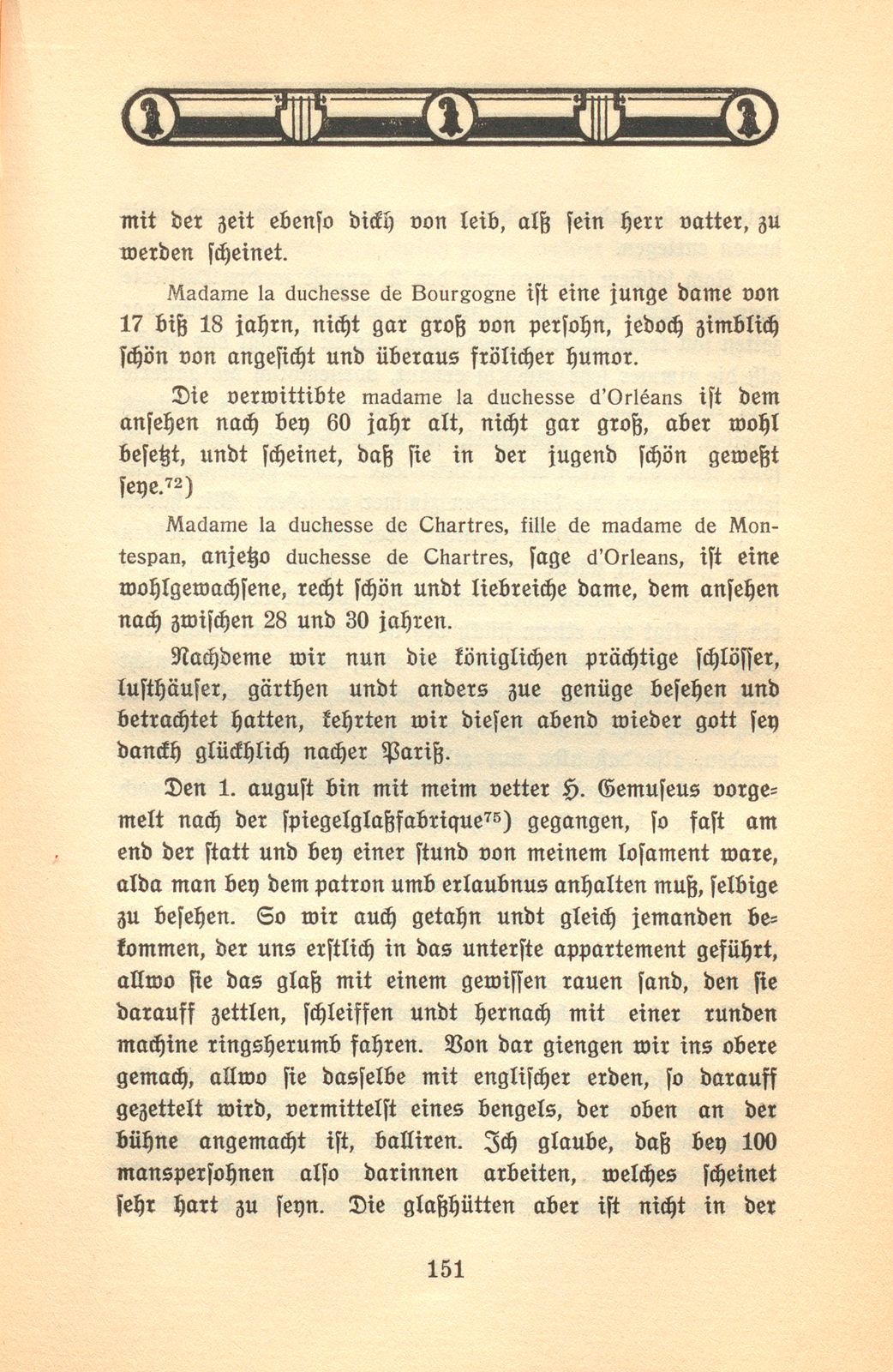 Der Aufenthalt eines Basler Kaufmanns in Paris im Jahre 1701 [Hans Burkhard Respinger] – Seite 33