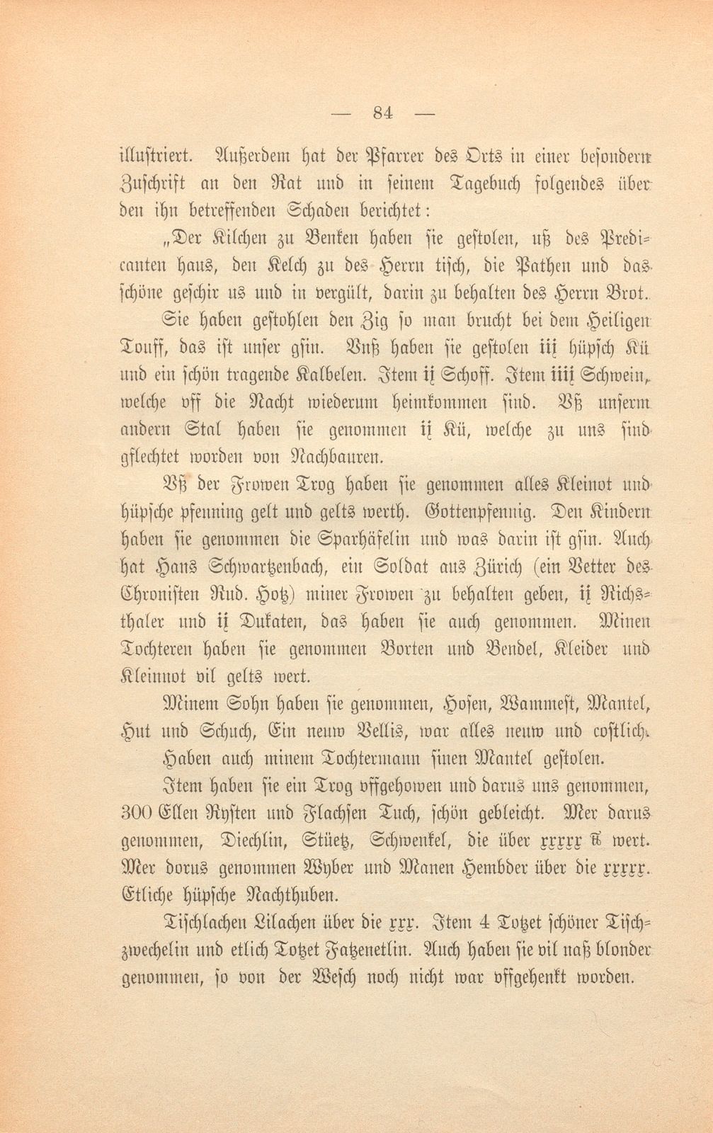 Biel-Benken im dreissigjährigen Kriege – Seite 12