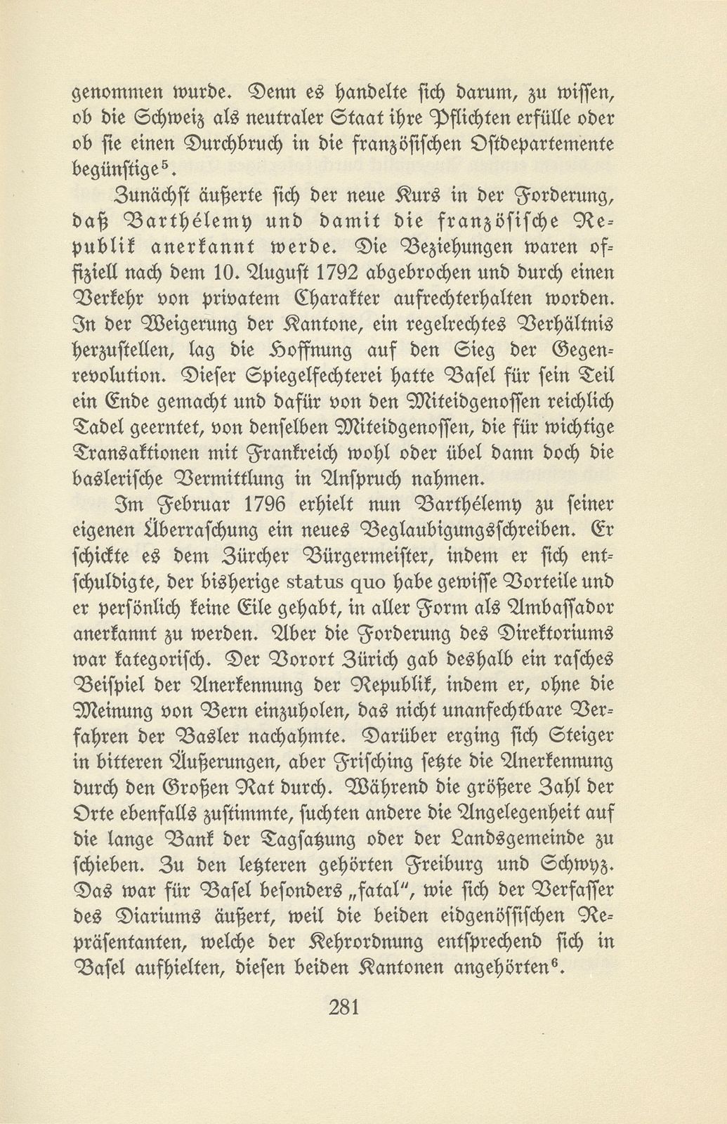 Die Basler Friedensbotschaft an das französische Direktorium 1796 – Seite 12